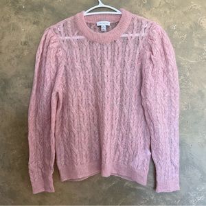 Topshop Dainty Soft Pink Wool Blend Sweater